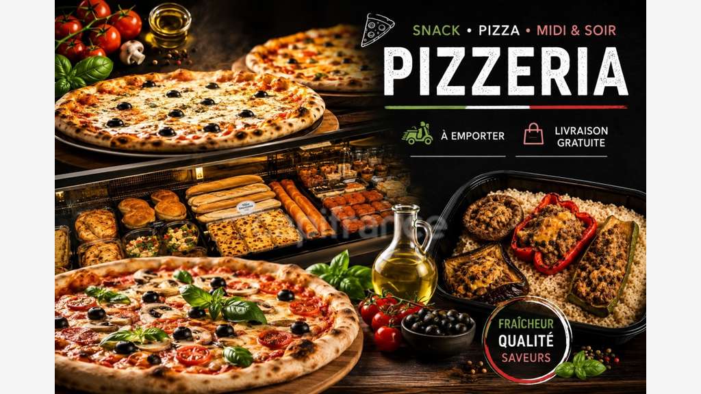 Vente pizzeria à emporter Rentabilité 64K à Velaux