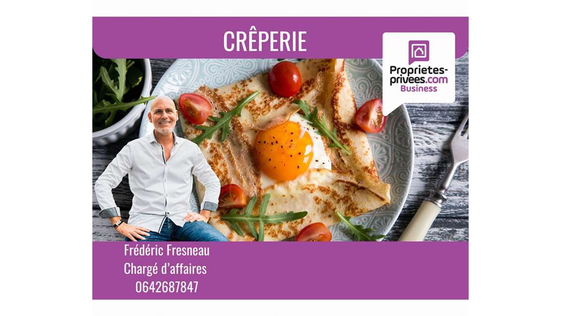 Vente crêperie 250m² 200 couverts en Morbihan Sud