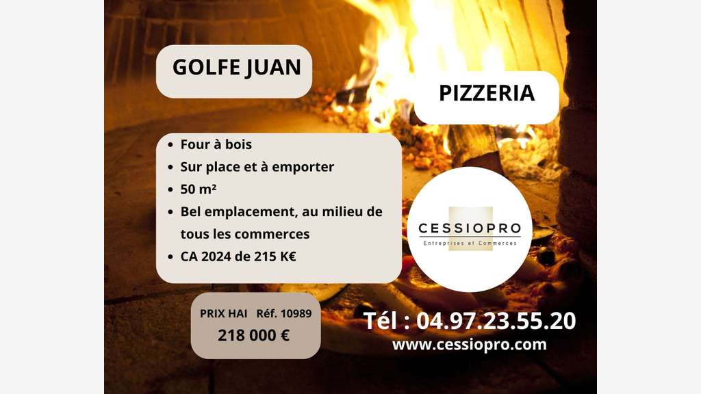 A vendre pizzéria four à bois sur place et vae 06