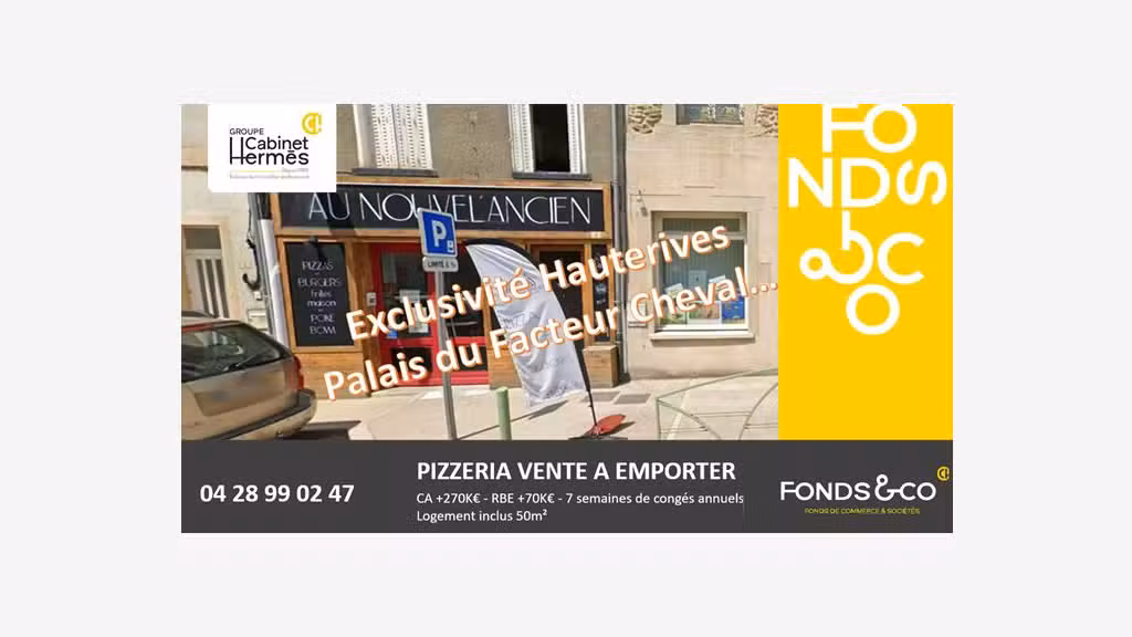 Cède pizzeria vente à emporter à Hauterives
