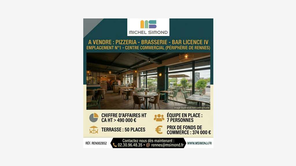 AV pizzeria brasserie empl N°1 périphérie Rennes