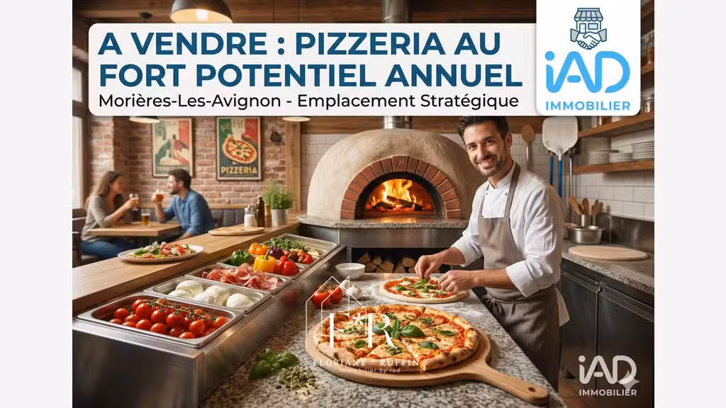 Vente pizzeria 43m² à Morières-lès-Avignon centre