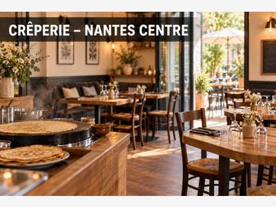Vente crêperie avec terrasse à Nantes hyper centre