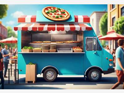 AV FDC camion pizza axe ultra passant Nice Ouest
