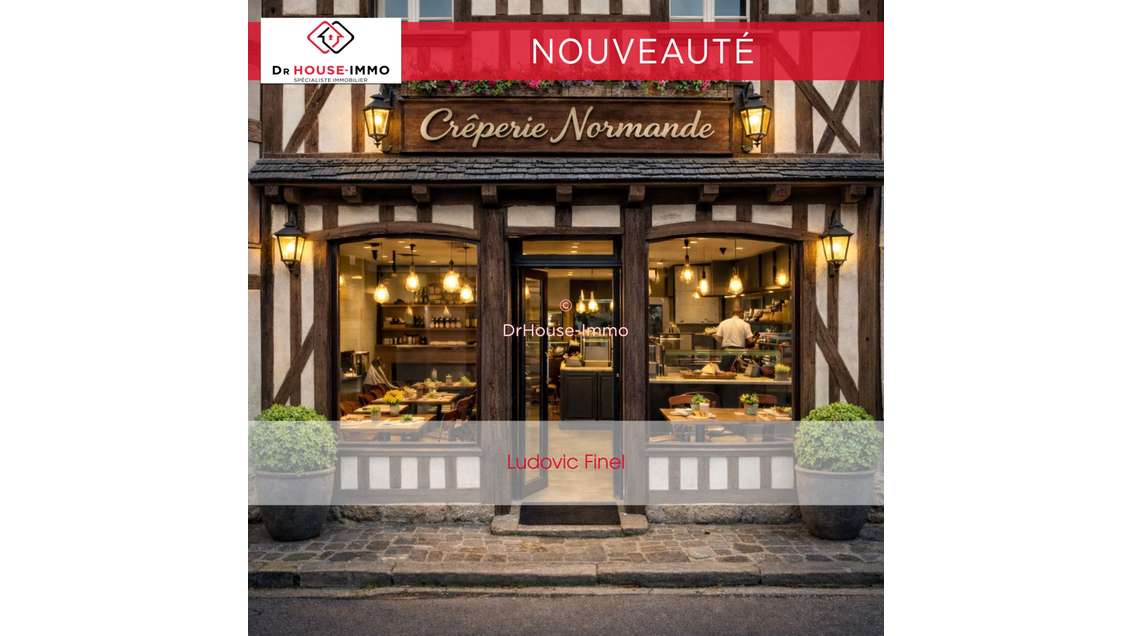 Crêperie + murs de 150m² à vendre à Pont Audemer