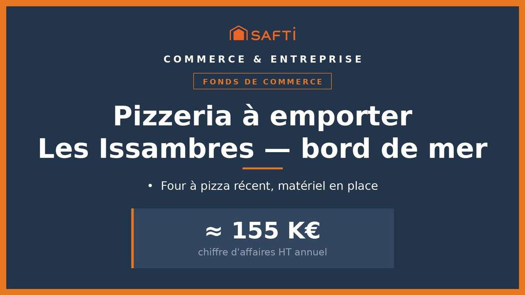 AV Pizzeria 30m² en bord de mer Roquebrune/Argens