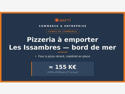 AV Pizzeria 30m² en bord de mer Roquebrune/Argens