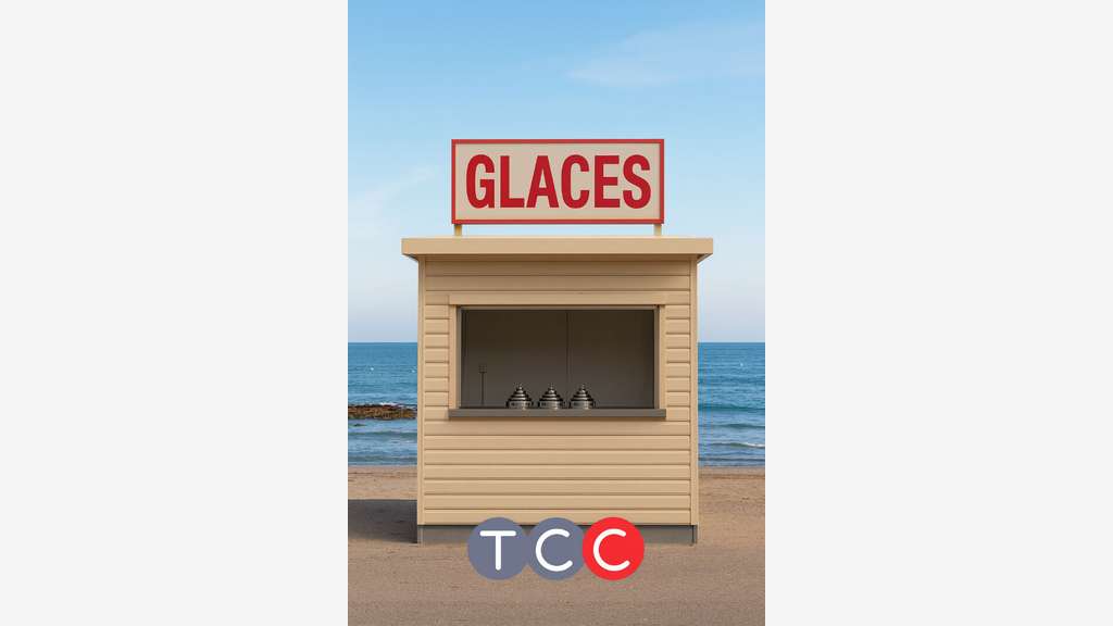 AV FDC crêperie glacier, bord de mer sur Six Fours