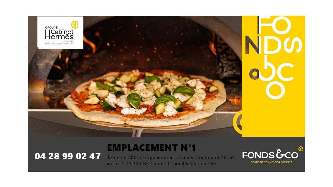 Vente restaurant empl N°1 à St Paul Trois Châteaux