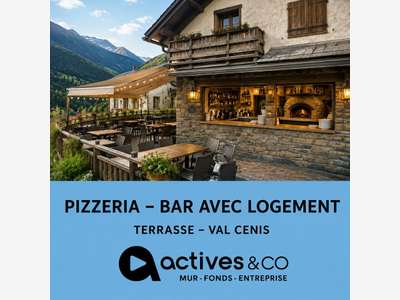AV pizzéria bar coeur station + logement Val-Cenis