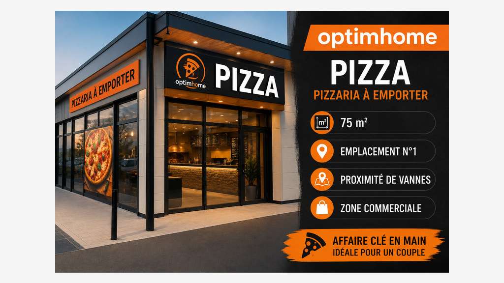 Vente pizzeria à emporter empl N°1 à Vannes