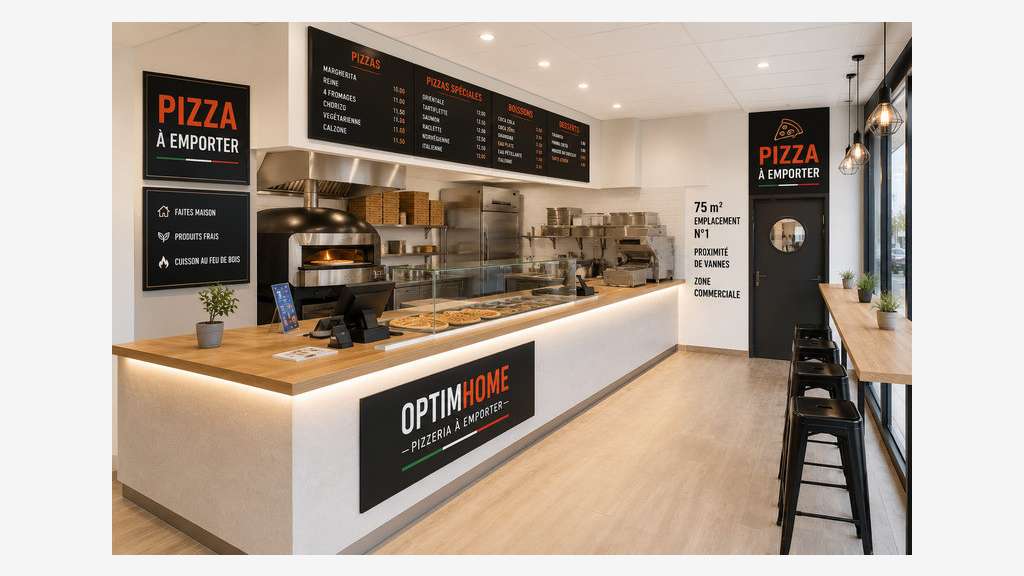 Vente pizzeria à emporter empl N°1 à Vannes