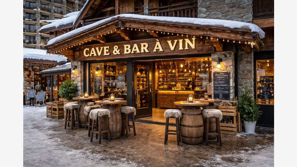 Vente bar cave à vins licence 4 en station 74