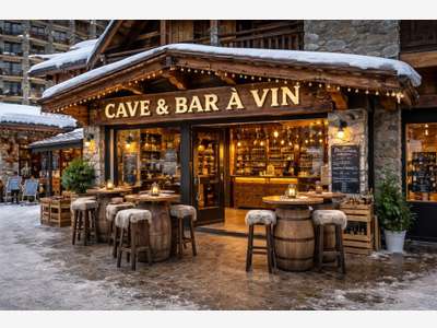 Vente bar cave à vins licence 4 en station 74