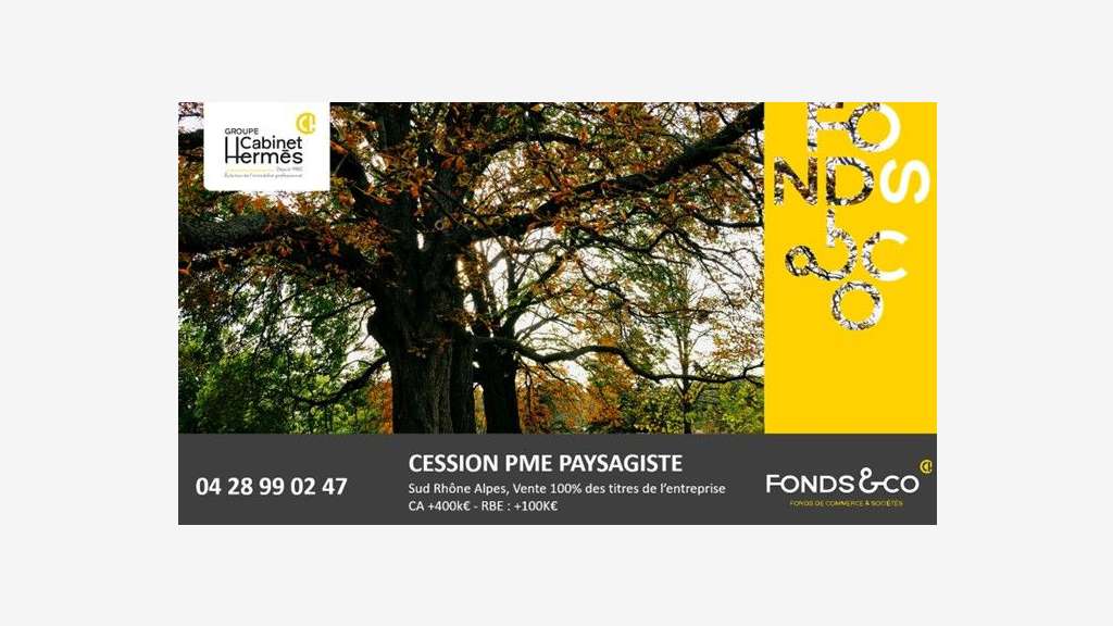 Cède entreprise paysagiste secteur Chanas