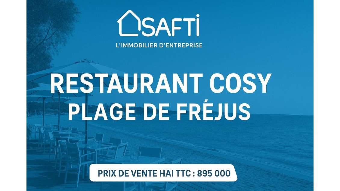 Vente restaurant en bord de plage rare à Fréjus