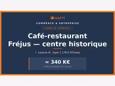 Cède restaurant éprouvé emplacement premium Fréjus