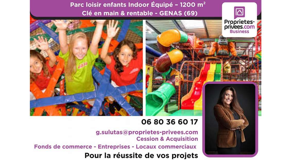 A vendre parc de loisirs indoor pour enfants Genas