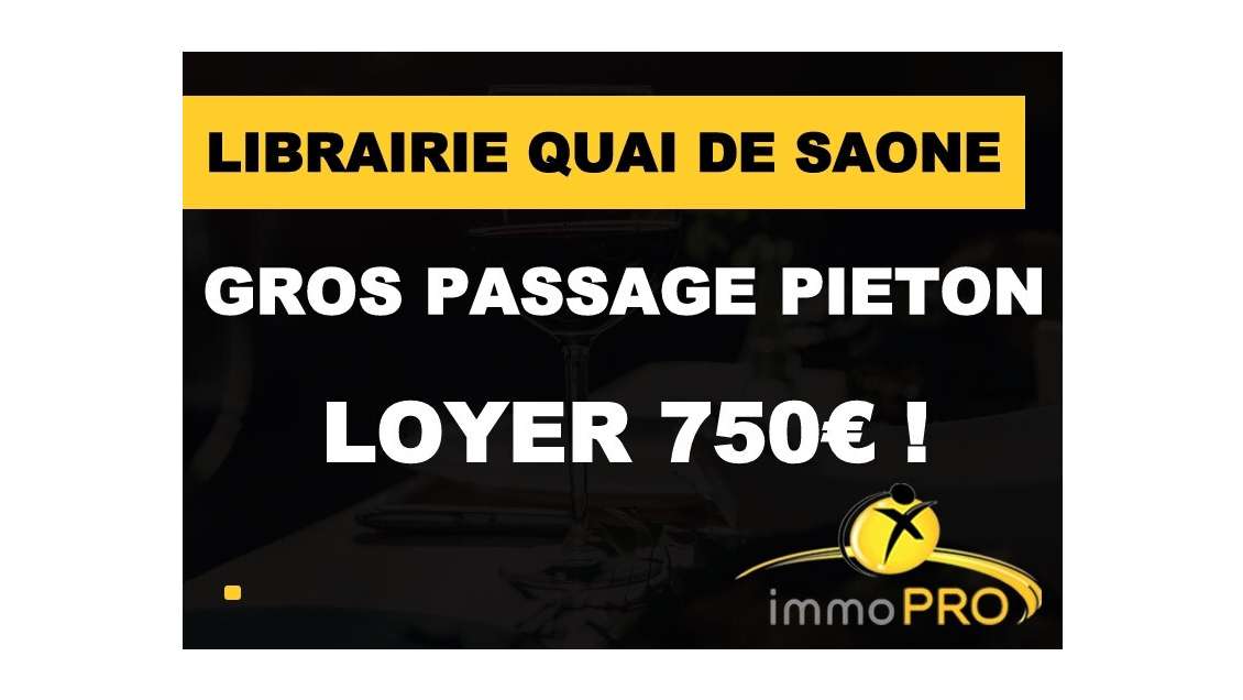 Vente librairie située sur les quais de Saône Lyon