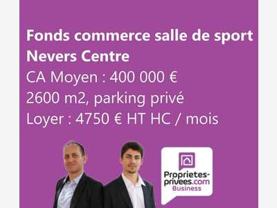 Vente fonds de commerce salle de sport à Nevers