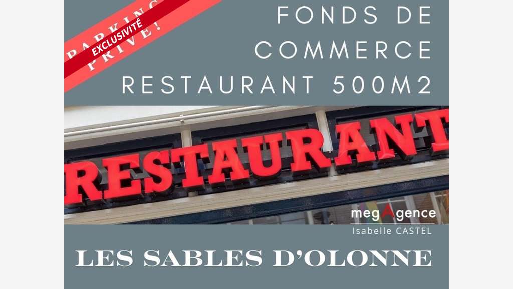A vendre FDC restauration aux Sables D'Olonne