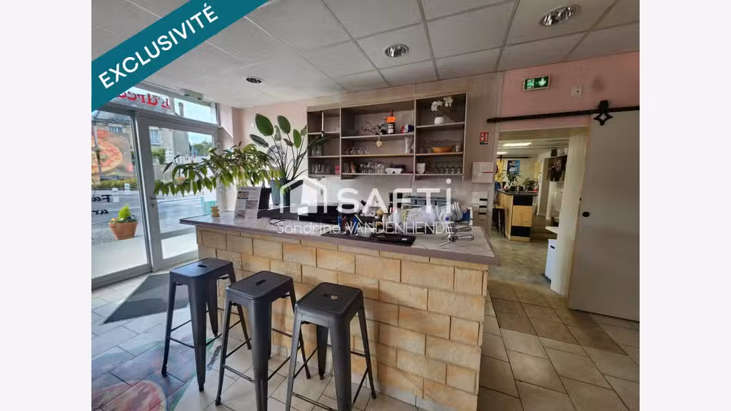 A vendre bar restaurant 140m² à Urcel empl strat