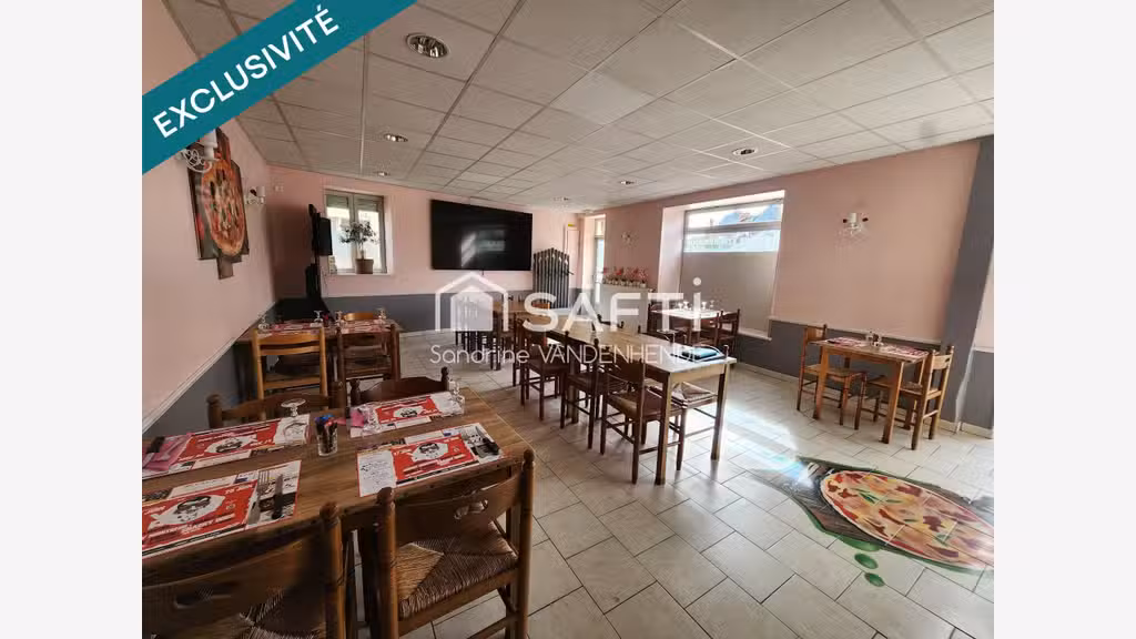 A vendre bar restaurant 140m² à Urcel empl strat