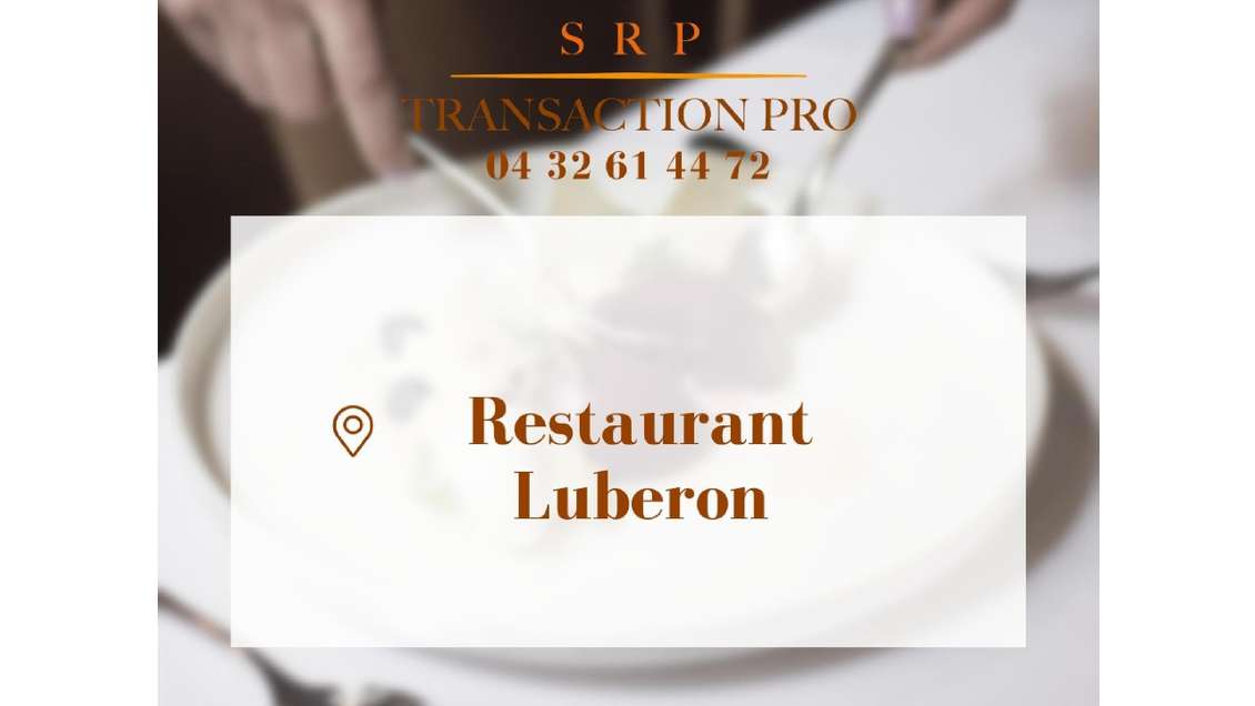 Vente restaurant dans village perché du Luberon