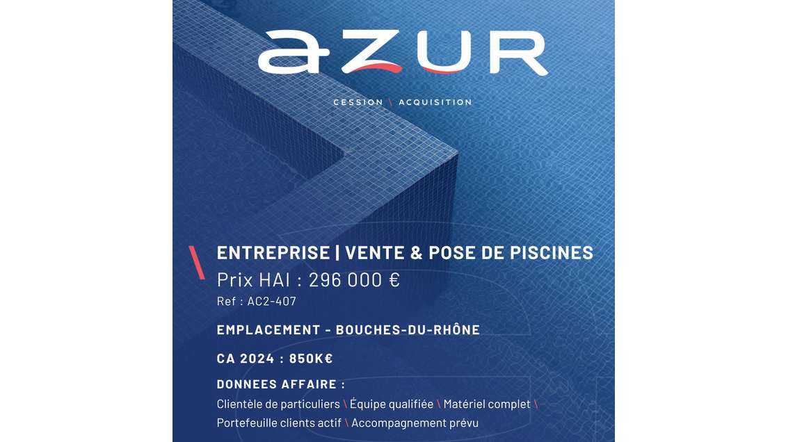 VENTE Entreprise de second œuvre