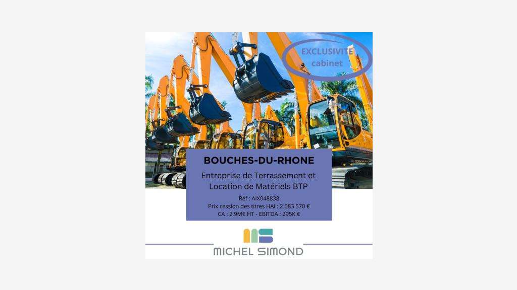 Entreprise de terrassement et location matériels