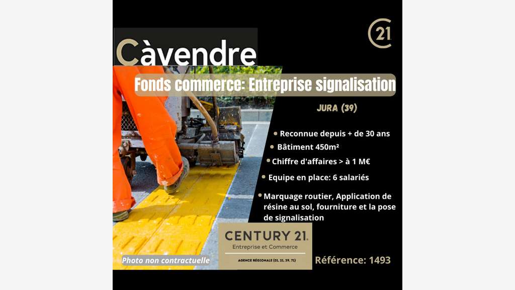 Vente FDC signalisation à St Laurent En Grandvaux