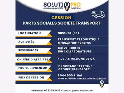 AV société de transport messagerie bien implantée