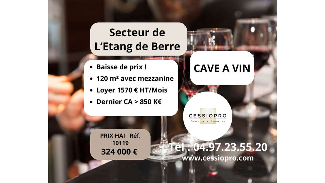 Vente cave à vin alcool Châteauneuf les Martigues