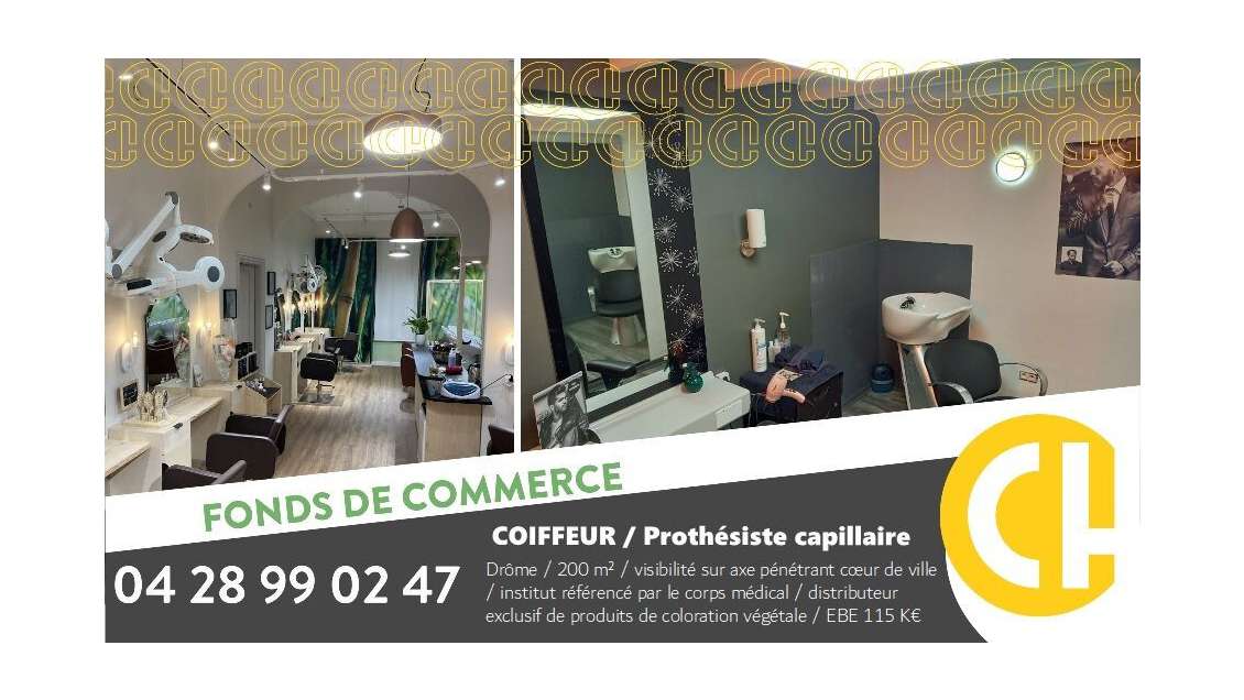 Vente FDC coiffeur prothesiste capillaire Drôme