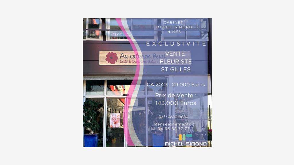 Vente FDC fleuriste lumineux à Saint Gilles