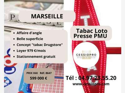 Vend FDC tabac loto presse PMU à Marseille