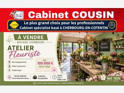 Vente FDC fleuriste à Cherbourg en Cotentin centre