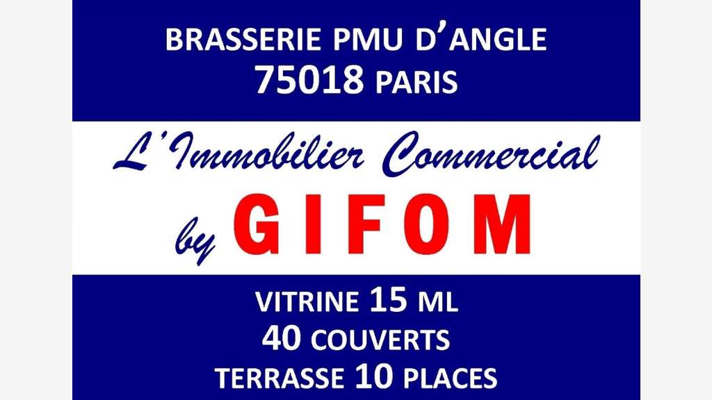 Vente fonds bar brasserie PMU 75018 Paris