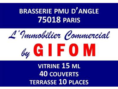 Vente Bar - Brasserie - Tabac à Paris 18e