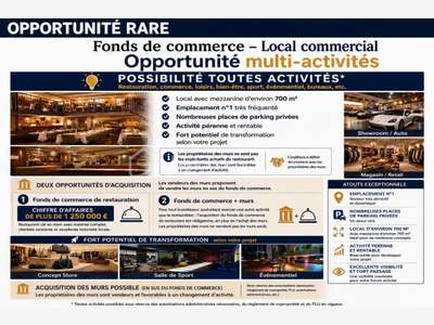 Vente ensemble commercial restaurant 700m² à Agde
