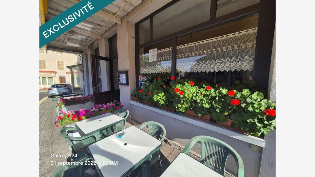 Vente FDC bar café restauration à Ambert centre 