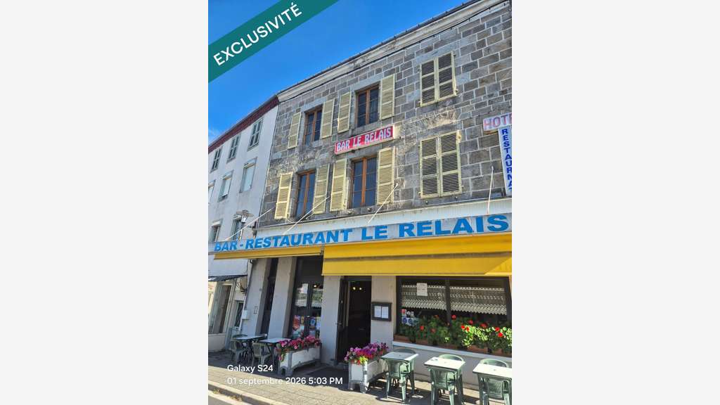 Vente FDC bar café restauration à Ambert centre 