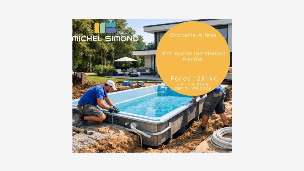 Cession FDC vente et pose de piscines en Ariège 