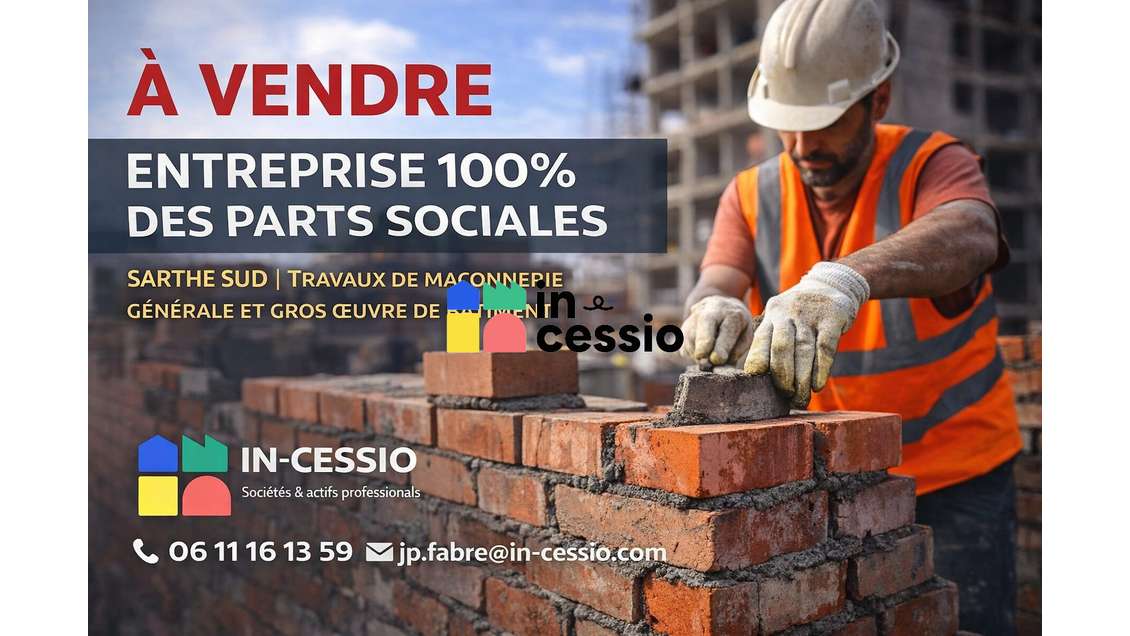 Entreprise du bâtiment à vendre à Arnage