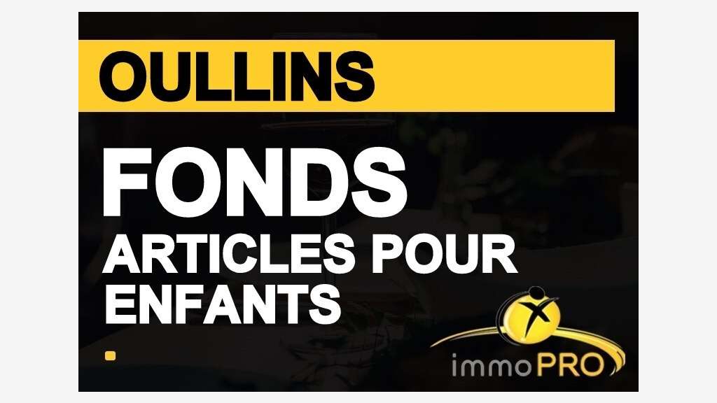 Vend FDC articles enfants 80m² au centre d'Oullins