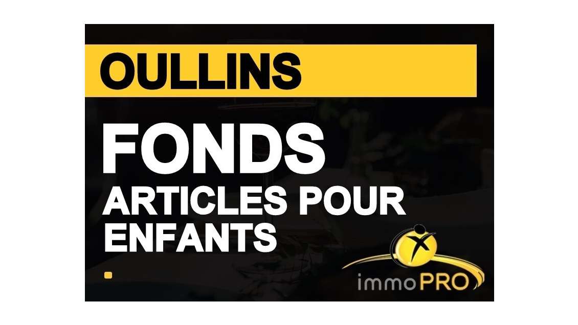 Vend FDC articles enfants 80m² au centre d'Oullins