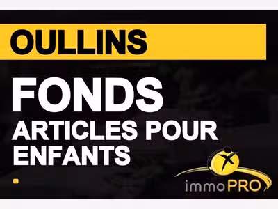 Vend FDC articles enfants 80m² au centre d'Oullins