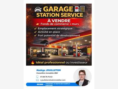 Vente garage station-service axe routier Avranches