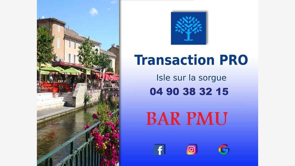Vente bar PMU rapido dept Bouches du Rhône