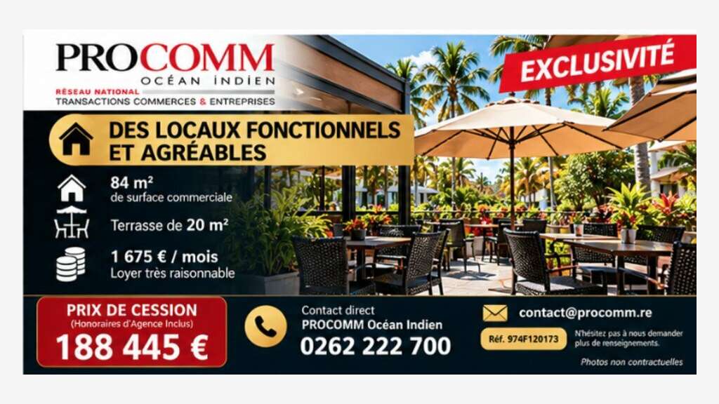 Bar tabac loto PMU à vendre à Saint Pierre